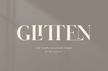 GLITTEN - All Caps Ligature Serif