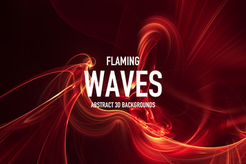 Flaming Waves Backgrounds