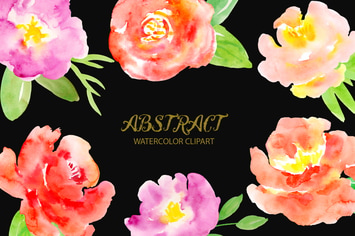 Watercolor Clipart Abstract