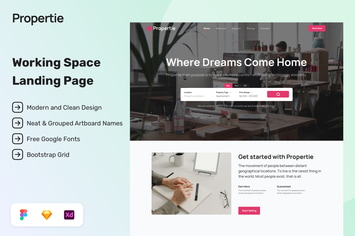 Working Space Website Tempalte