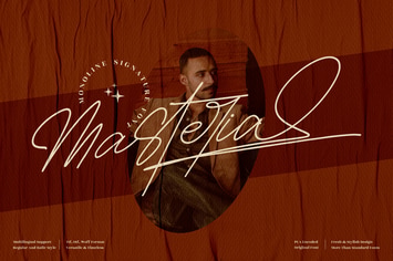 Masteria Monoline Signature Font