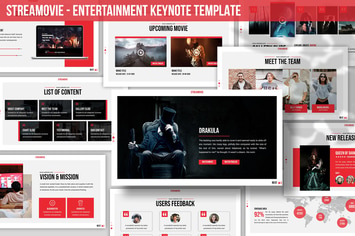 Streamovie - Entertainment Keynote Template