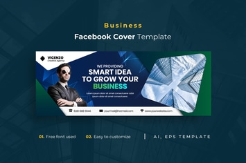 Business r19  Facebook Cover Template