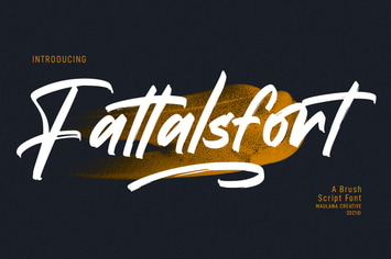 Fattalsfort Handwritten Brush Font