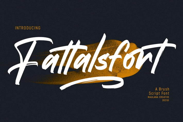 Fattalsfort Handwritten Brush Font