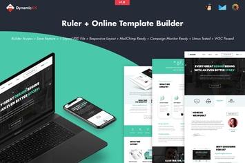 Ruler - Creative Agency Portfolio Email + Builder