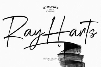 Ray Harts Brush Script Font
