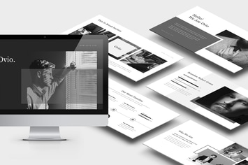 Ovio : Monochrome Style Powerpoint Template