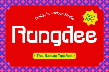 Rungdee Thai Display Font