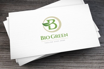Bio Green Letter B Logo Template
