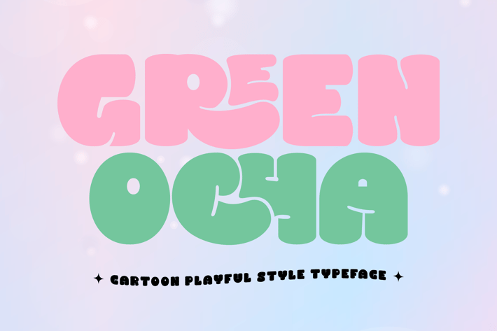Green Ocha - Cartoon Font