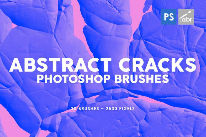 30 Abstract Cracks Photoshop Stamp Brushes