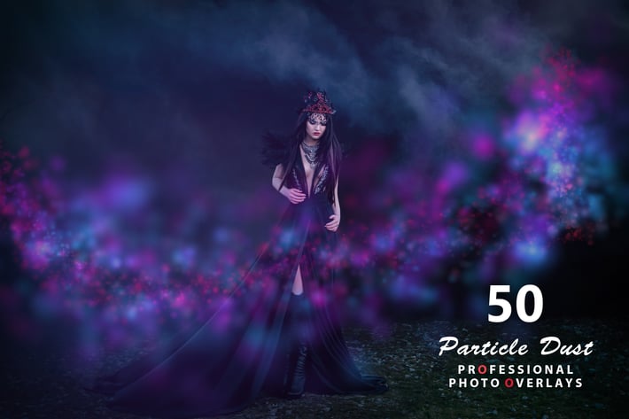 50 Particle Dust Photo Overlays
