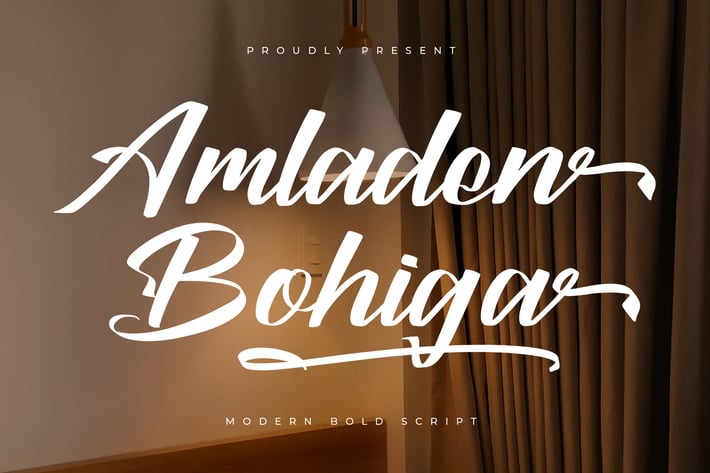 Amladen Bohiga Modern Bold Script