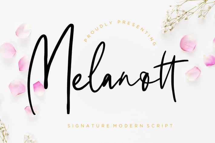 Melanott Signature Business Font