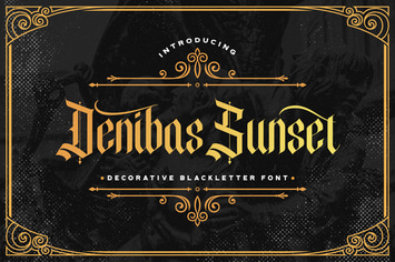 Denibas Sunset - Blackletter Font