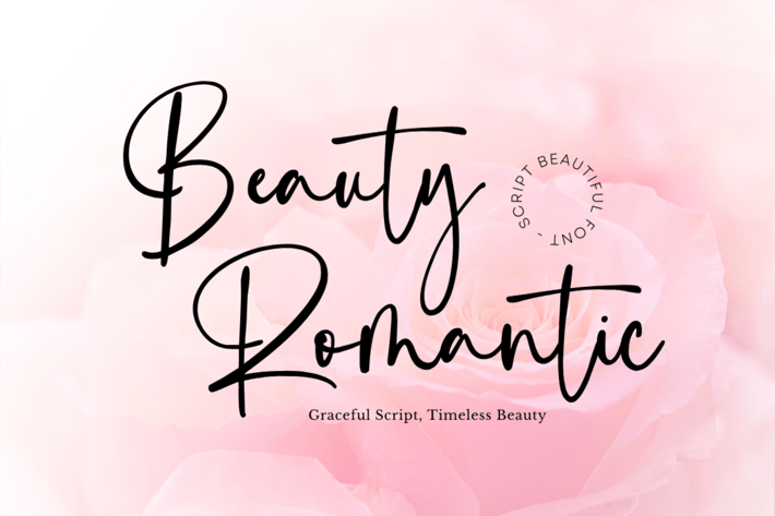 Beauty Romantic - Signature Font