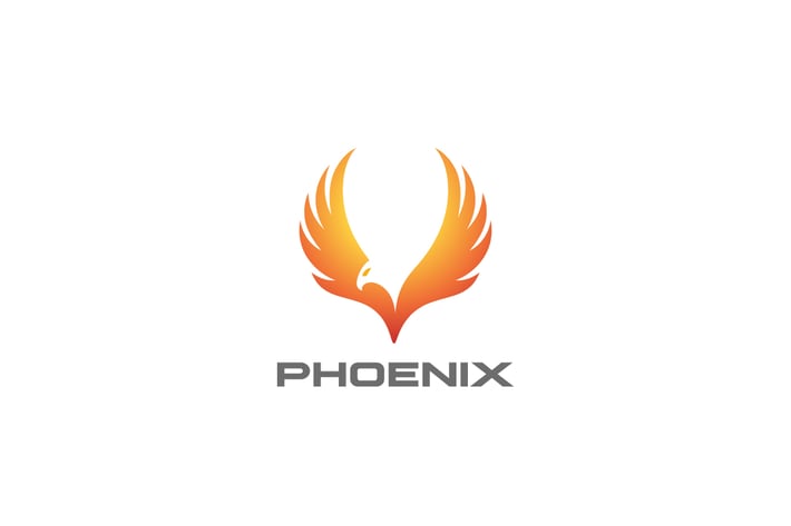 Logo Phoenix Eagle Falcon Hawk Bird abstract