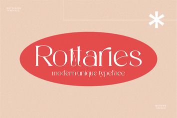 Rottaries - Modern Unique Typeface