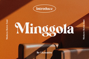 Minggola Modern Retro Serif Font