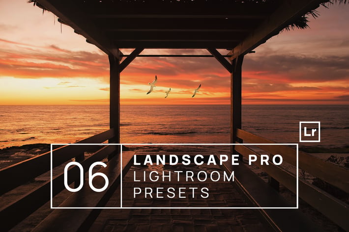 6 Landscape Pro Lightroom Presets + Mobile 