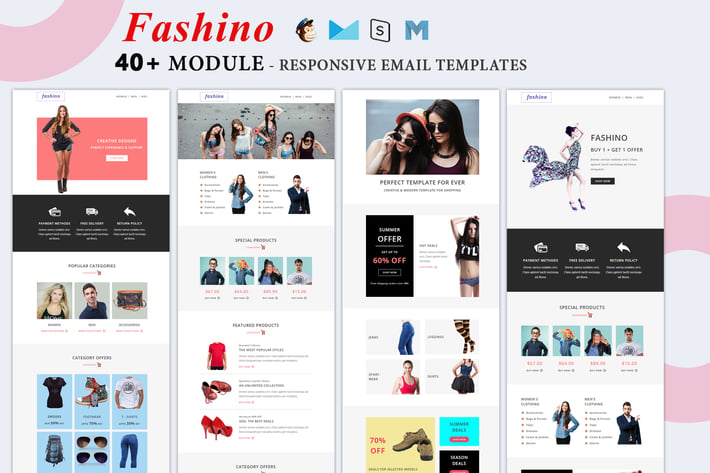 Fashino - Responsive Shop Email Templates 