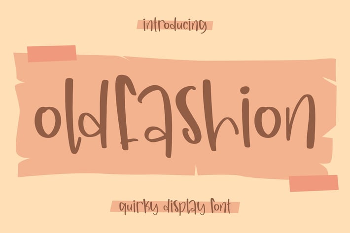 Oldfashion Quirky Display Font 