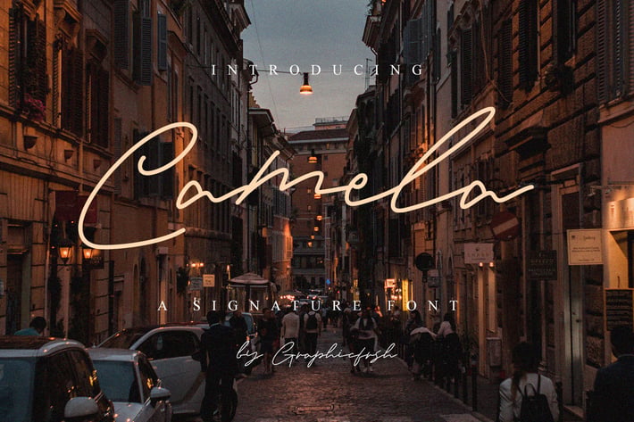 Camela - Beauty Signature Font