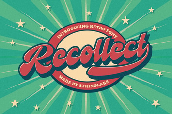 Recollet - Retro Bold Script Font