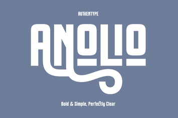 Anolio – Bold Simple Clear Font