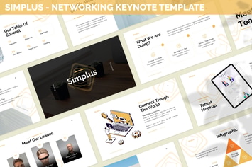 Simplus - Networking Keynote Template