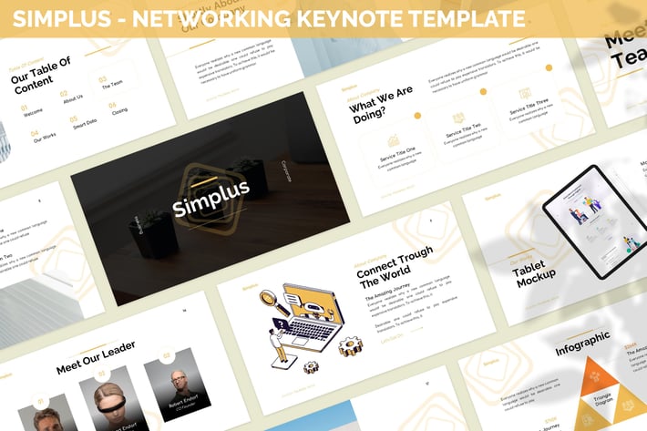 Simplus - Networking Keynote Template