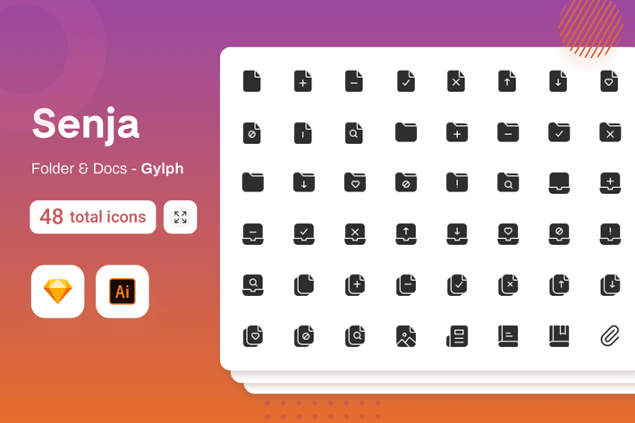 Gylph Senja - Folder & Document