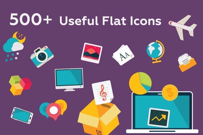 527 Useful Flat Icons