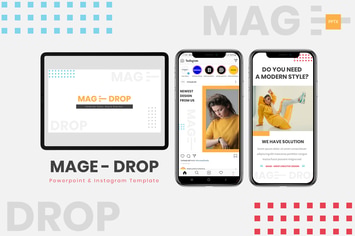MAGE DROP - Powerpoint & Instagram Template