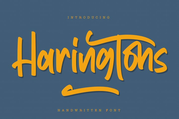 Haringtons - Handwritten Font