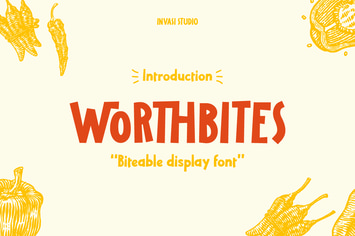 Worthbites |Display Font