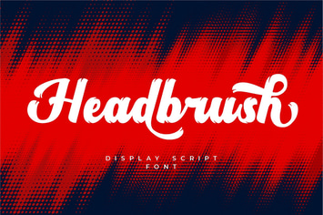 Headbrush - Display Script Font