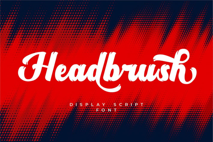 Headbrush - Display Script Font