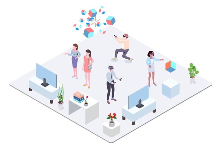 VR Technology Isometric Illustration - G1