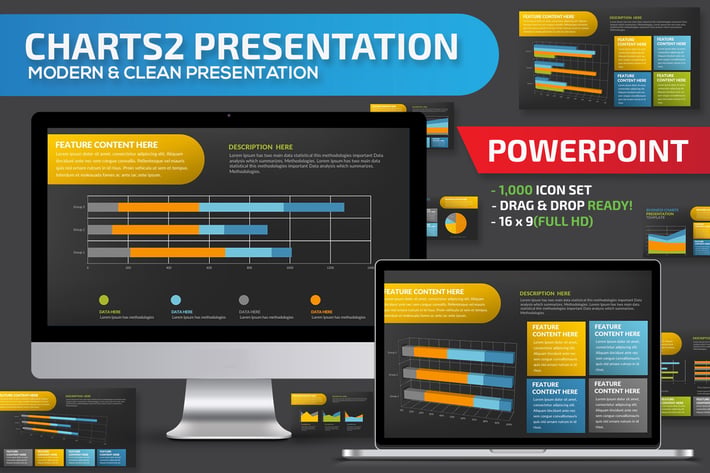 Data Chart Powerpoint Presentation Template