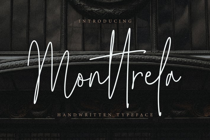 Monttrela Handwritten Wedding Font