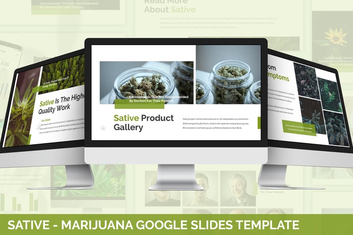 Sative - Marijuana Google Slides Template