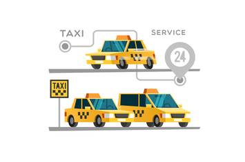 Taxi Service Concept