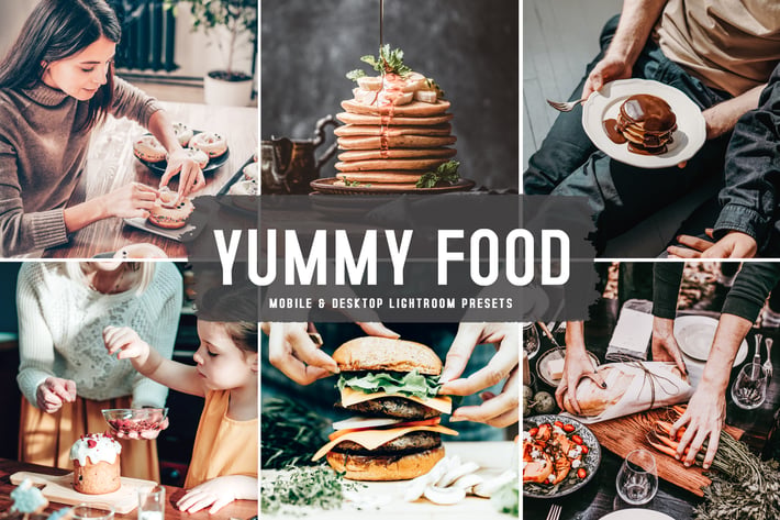 Yummy Food Mobile & Desktop Lightroom Presets