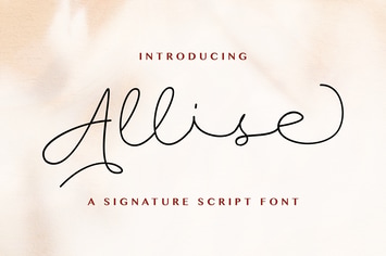 Allise - Signature Script Font