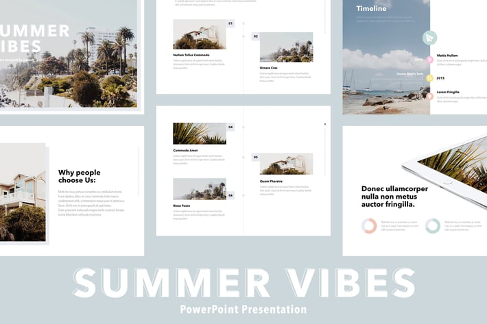 Summer Vibes PowerPoint Template