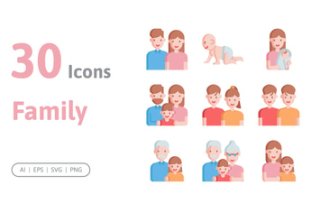 30 Family Icons