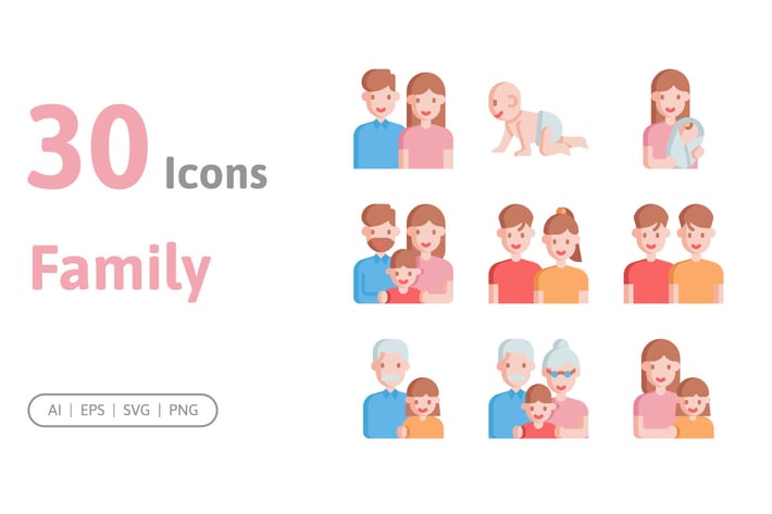 30 Family Icons