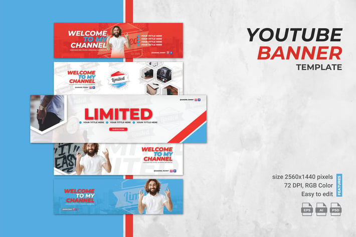 Limited Youtube Banner Template